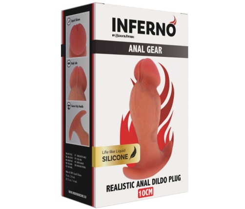 HIDDEN DESIRE - INFERNO REALISTIC BUTTPLUG 10 CM