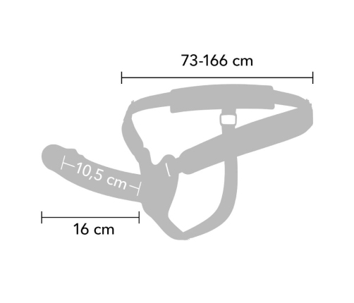 HIDDEN DESIRE - INFERNO VIBRATING PENIS SLEEVE STRAP-ON  16 CM