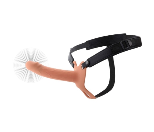 HIDDEN DESIRE - INFERNO VIBRATING PENIS SLEEVE STRAP-ON 18 CM