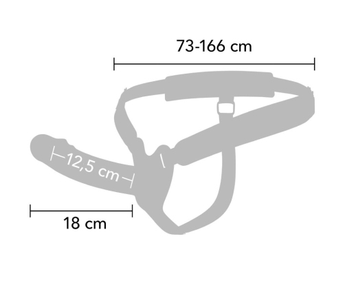 HIDDEN DESIRE - INFERNO VIBRATING PENIS SLEEVE STRAP-ON 18 CM