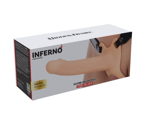 HIDDEN DESIRE - INFERNO PENIS SLEEVE STRAP-ON 20 CM