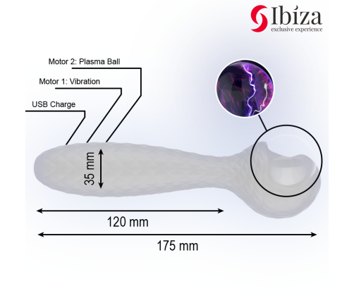 IBIZA - PLASMA SPHERE VIBRATOR AND STIMULATOR