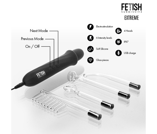 FETISH SUBMISSIVE - HIGH FREQUENCY ELECTROSTIMULATION WAND