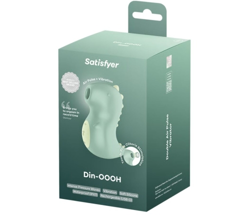 SATISFYER - DIN-OOOH VIBRATOR & AIR PULSE STIMULATOR