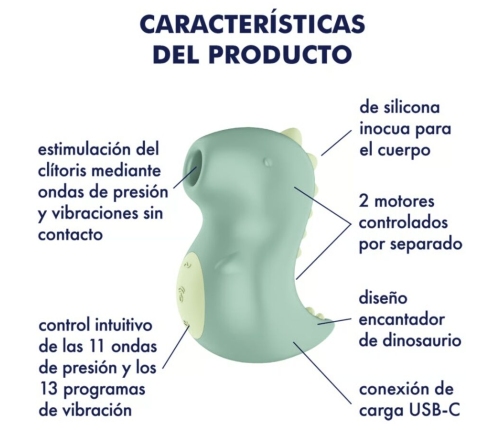 SATISFYER - DIN-OOOH VIBRATOR & AIR PULSE STIMULATOR