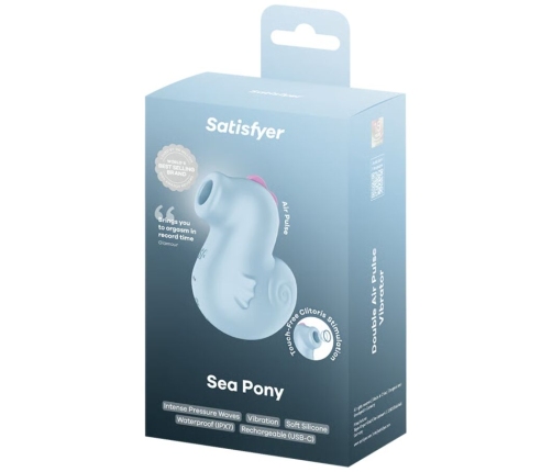 SATISFYER - SEA PONY VIBRATOR & AIR PULSE STIMULATOR