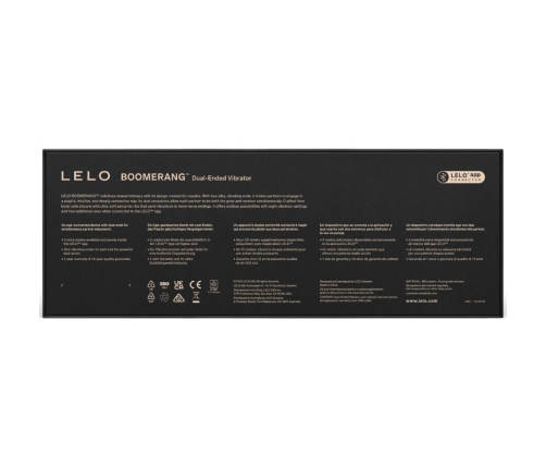 LELO - BOOMERANG DOUBLE ENDED VIBRATOR CERISE