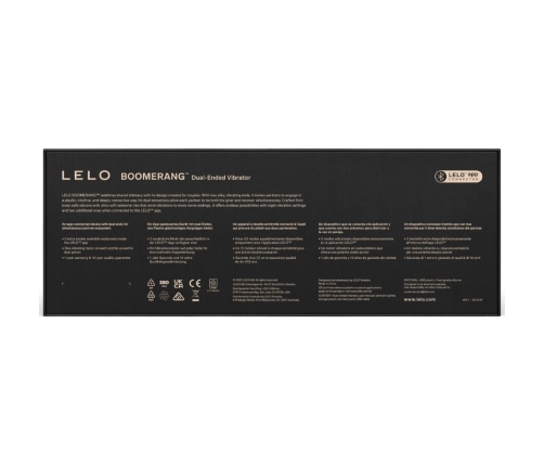 LELO - BOOMERANG DOUBLE ENDED VIBRATOR PURPLE
