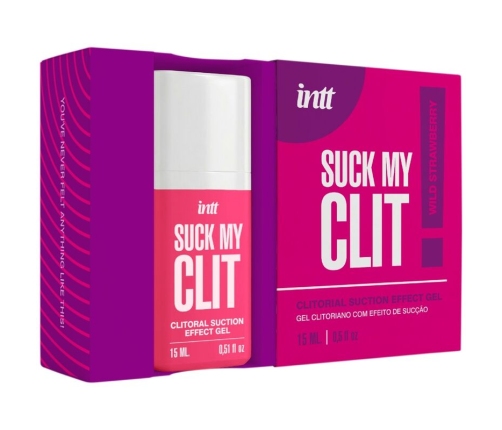 INTT - SUCK MY CLIT SUCTION EFFECT GEL WILD STRAWBERRY 15 ML