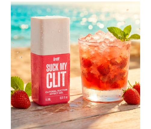 INTT - SUCK MY CLIT SUCTION EFFECT GEL WILD STRAWBERRY 15 ML