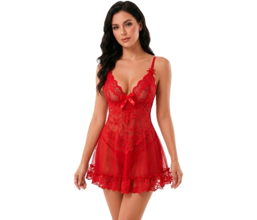 LIVCO CORSETTI FASHION - NUIT SET T-SHIRT + RED PANTY 2028 S/M