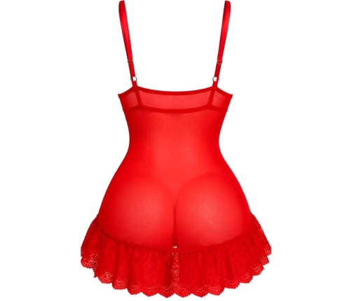 LIVCO CORSETTI FASHION - NUIT SET T-SHIRT + RED PANTY 2028 S/M