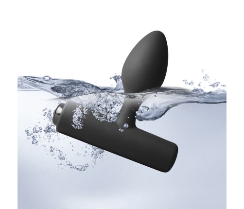 ROCKS-OFF - NOVA SOLARIS RECHARGEABLE SLIM & POWERFUL ANAL PLUG 16 FUNCTION BLACK