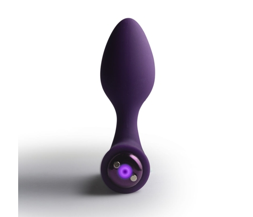 ROCKS-OFF - NOVA SOLARIS RECHARGEABLE SLIM & POWERFUL ANAL PLUG 16 FUNCTION PURPLE