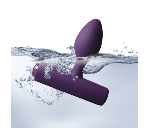ROCKS-OFF - NOVA SOLARIS RECHARGEABLE SLIM & POWERFUL ANAL PLUG 16 FUNCTION PURPLE