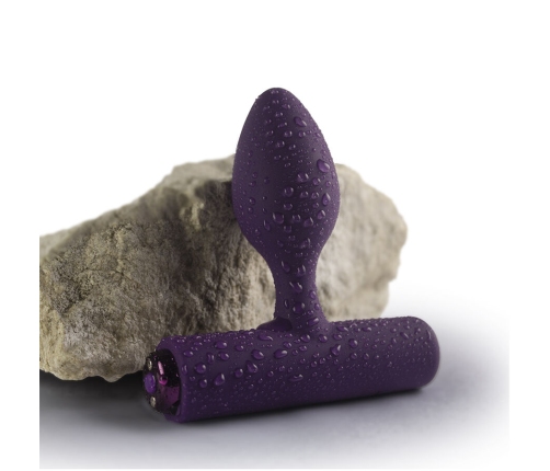 ROCKS-OFF - NOVA SOLARIS RECHARGEABLE SLIM & POWERFUL ANAL PLUG 16 FUNCTION PURPLE