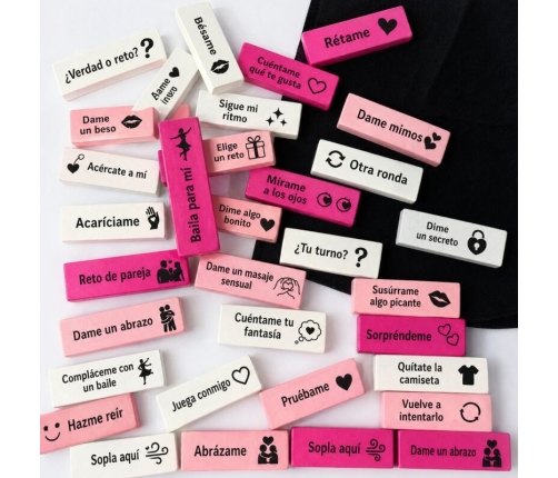 DIABLO PICANTE - BAG OF 16 LOVE BLOCKS - SPANISH VERSION