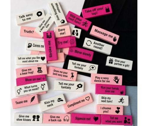 DIABLO PICANTE - BAG OF 16 LOVE BLOCKS - ENGLISH VERSION
