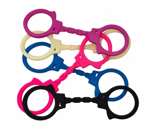 DIABLO PICANTE - SILICONE HANDCUFFS FUCHSIA