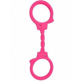 DIABLO PICANTE - SILICONE HANDCUFFS PINK