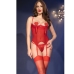 CHILIROSE - CR 4893 RED CORSET SET M