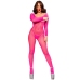 CHILIROSE - CR 4894 NEON PINK MESH BODYSTOCKING S/M