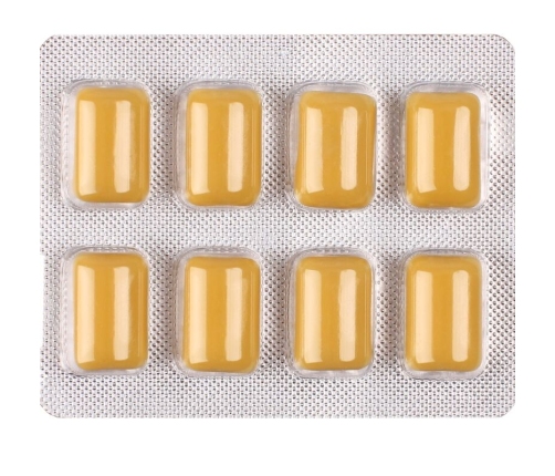 WUG ON - FUNCTIONAL CAFFEINE & GUARANA GUM MINT & VANILLA FLAVOUR BLISTER 8 PCS