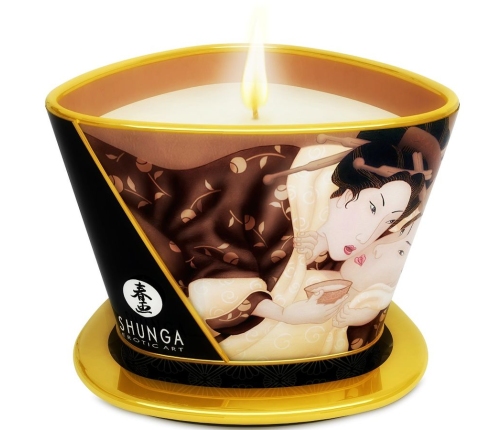 SHUNGA - MINI CARESS BY CANDELIGHT CHOCOLATE MASSAGE CANDLE 170 ML