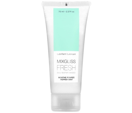 MIXGLISS - LUBRICANTE BASE AGUA EFECTO FRIO SABOR A MENTA 70 ML