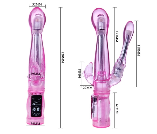 BAILE - FLEXIBLE VIBRATOR WITH ANAL STIMULATOR