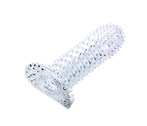 BAILE - PENIS SHEATH WITH STIMULATING POINTS PURPLE 14 CM