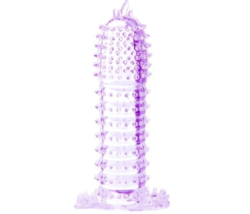 BAILE - PENIS SHEATH WITH STIMULATING POINTS PURPLE 14 CM