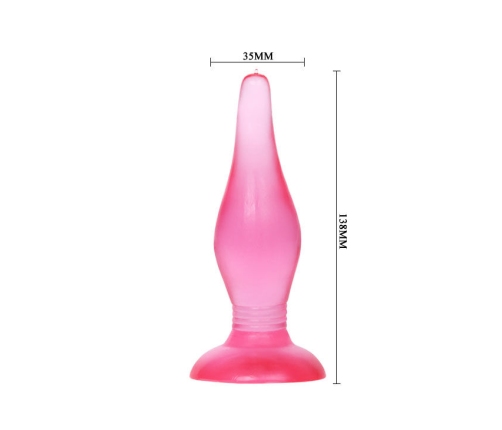 BAILE - LILAC SOFT TOUCH ANAL PLUG 14.2 CM