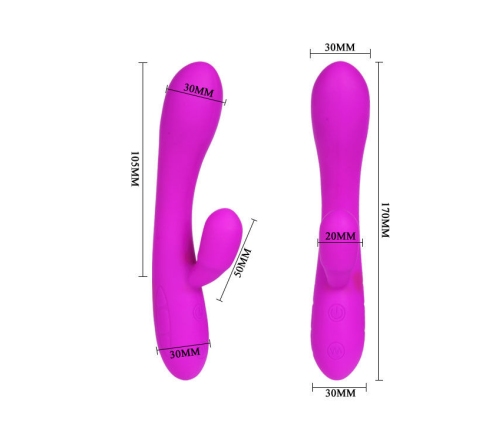PRETTY LOVE - SMART VICTOR VIBRATOR WITH CLITORIS STIMULATOR