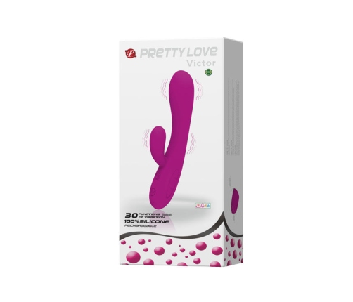 PRETTY LOVE - SMART VICTOR VIBRATOR WITH CLITORIS STIMULATOR