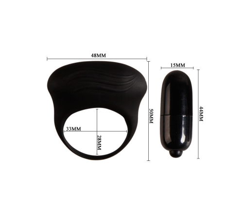 PRETTY LOVE - BERTRAM ANILLO VIBRADOR NEGRO