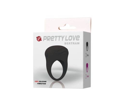 PRETTY LOVE - BERTRAM ANILLO VIBRADOR NEGRO
