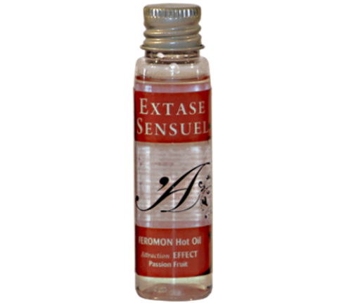 EXTASE SENSUAL - HEAT EFFECT MASSAGE OIL WITH PASSION FRUIT PHEROMONES TRAVEL 35 ML