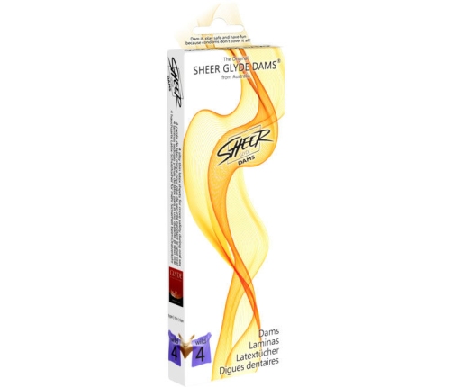 SHEER GLYDE - DAMS LAMINAS LATEX ORAL SEX WILD BLACKBERRIES