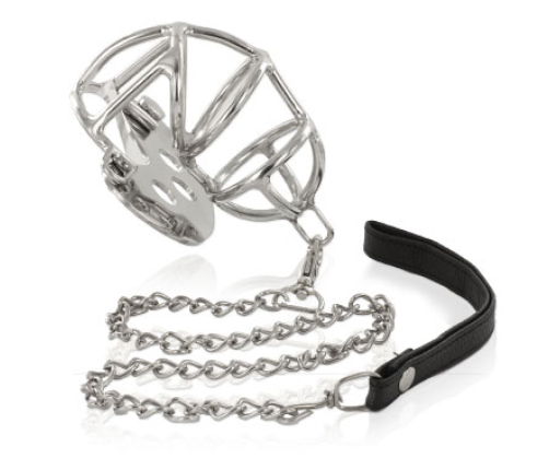 METAL HARD - METAL CHASTITY RING WITH STRAP
