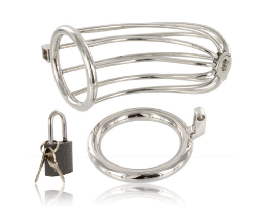 METAL HARD - BIRD CHASTITY RING CAGE