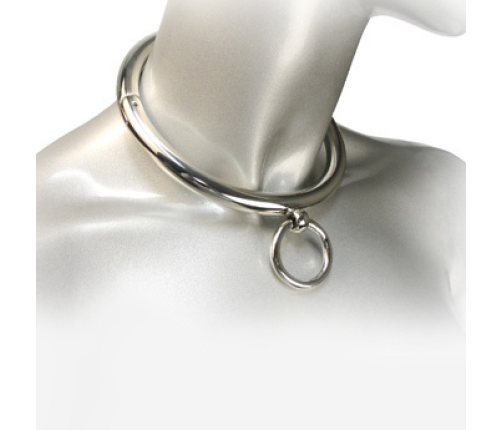 METAL HARD - BDSM NECKLACE WITH RING 10CM