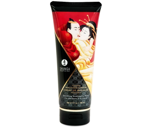 SHUNGA - STRAWBERRY AND CAVA MASSAGE CREAM 200 ML