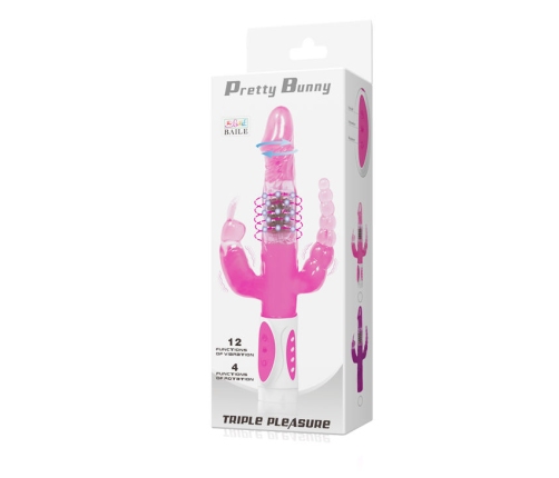 BAILE - PRETTY BUNNY TRIPLE VIBRADOR ROTADOR