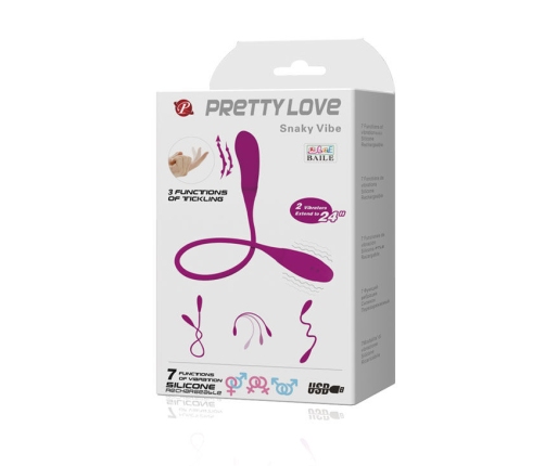 PRETTY LOVE - SMART SNAKY VIBE VIBRATOR 7 V + 3 TICKLING