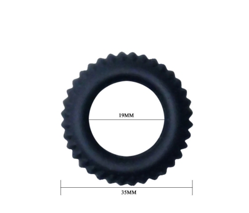 BAILE - TITAN COCKRING BLACK 1.9 CM