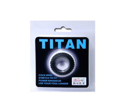 BAILE - TITAN COCKRING BLACK 1.9 CM
