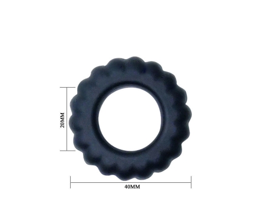 BAILE - TITAN COCKRING BLACK 2 CM