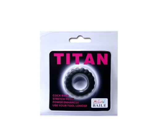 BAILE - TITAN COCKRING BLACK 2 CM