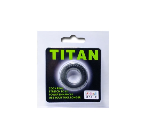 BAILE - TITAN COCKRING BLACK GREEN 2 CM
